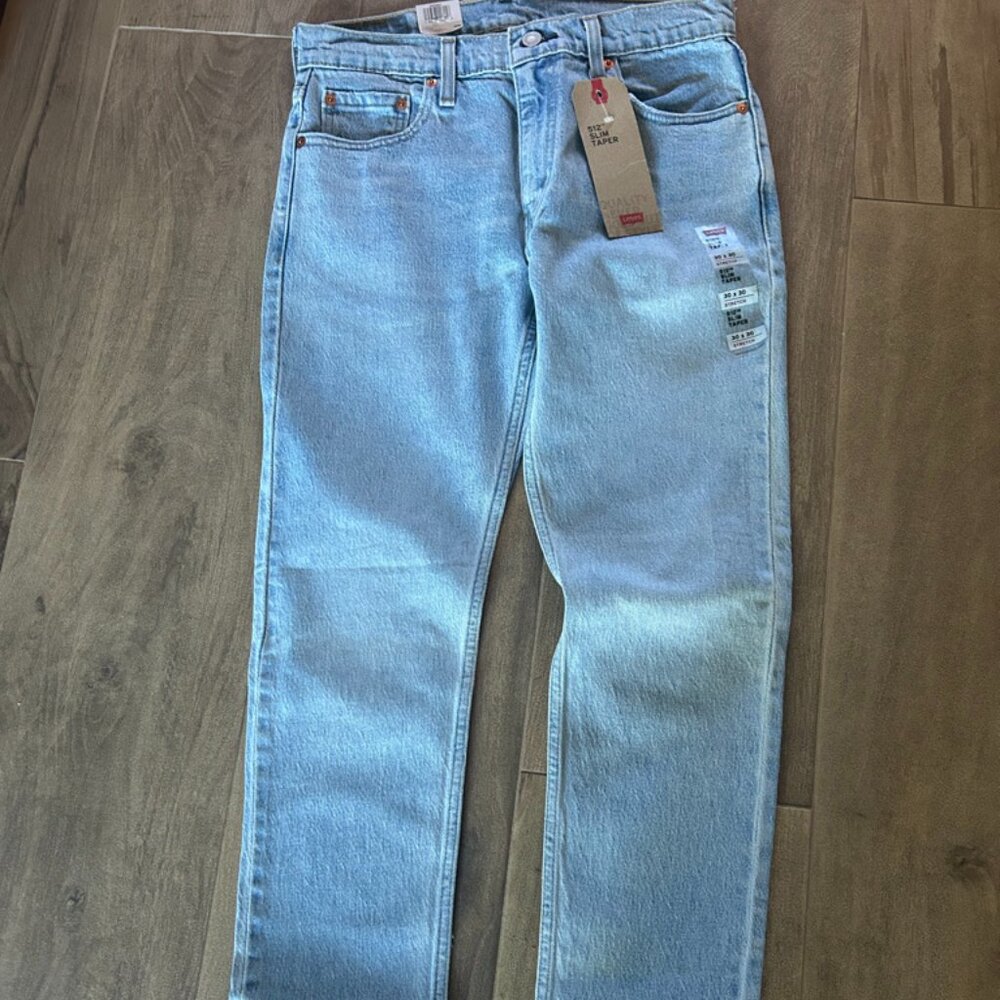 Brand New Tags On Levis 512 Slim Taper Jeans Light Wash Size 30x30